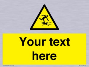 Custom warning thin ice